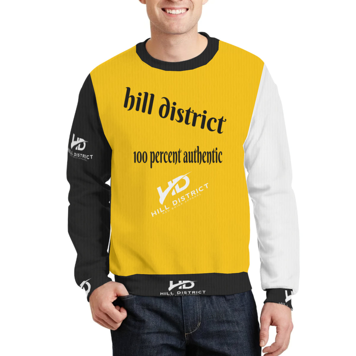 unisex hill district teez store black & yellow edition