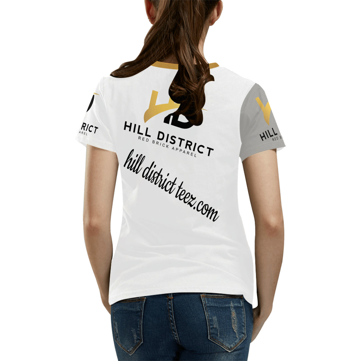 Hill District Teez All Over Print T-Shirt for Women