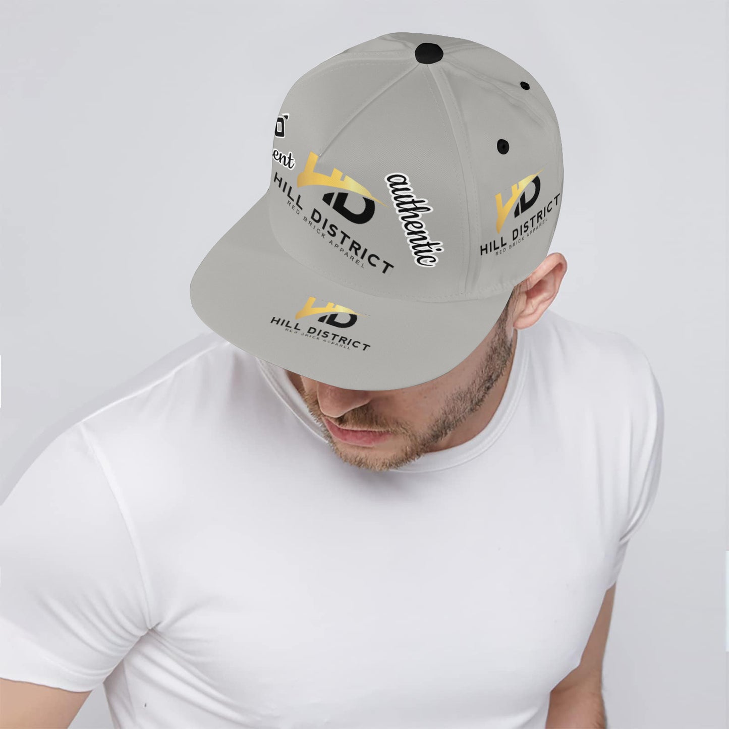 hill district teez all over print snapback Hat