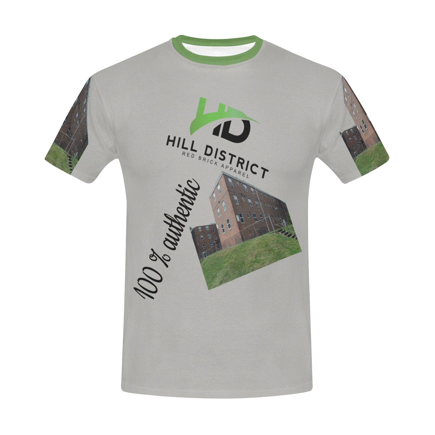 Hill District Teez Men's All Over Print Crew Neck T-Shirt