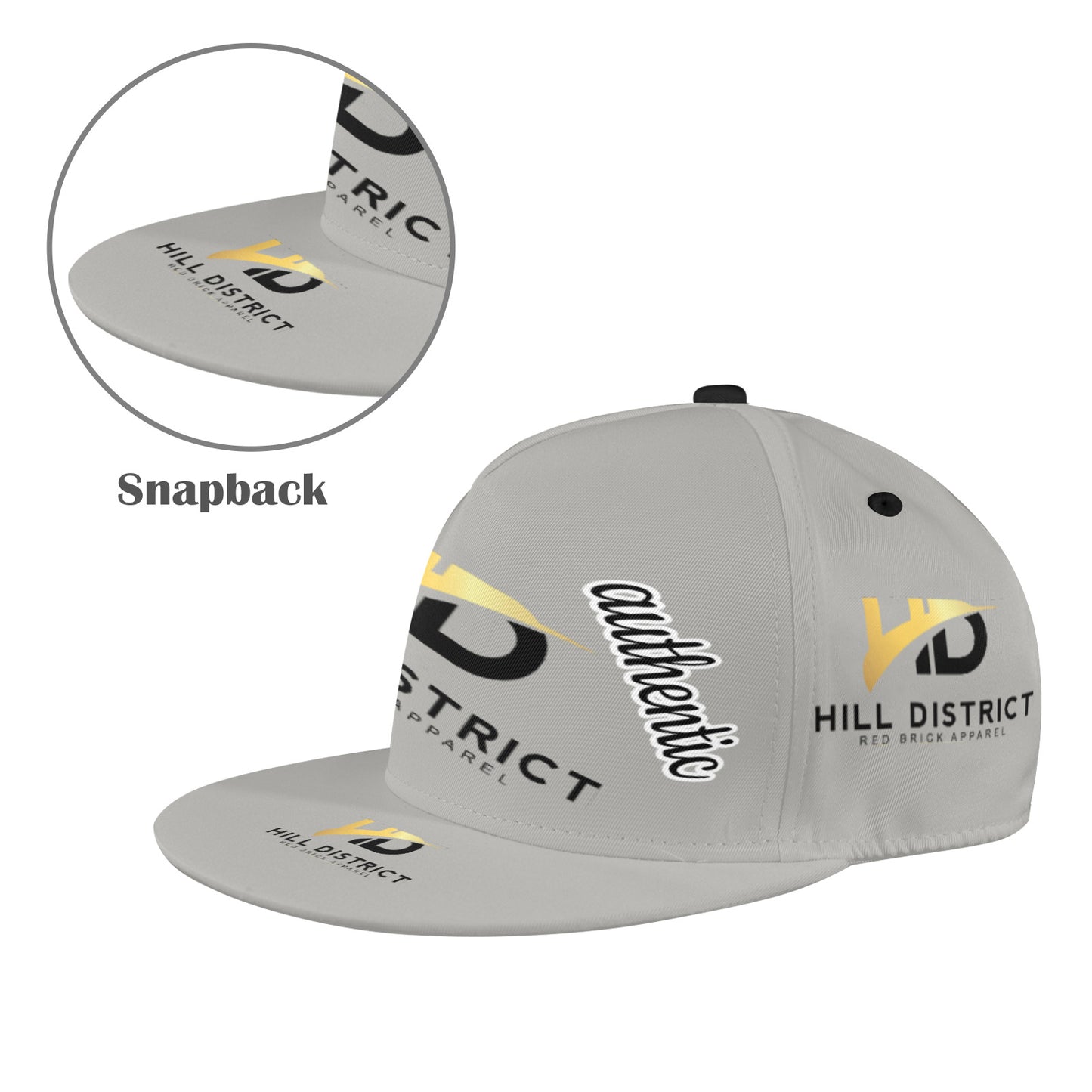 hill district teez all over print snapback Hat