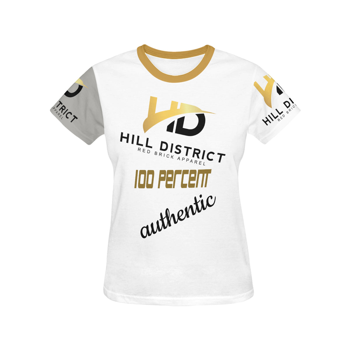 Hill District Teez All Over Print T-Shirt for Women